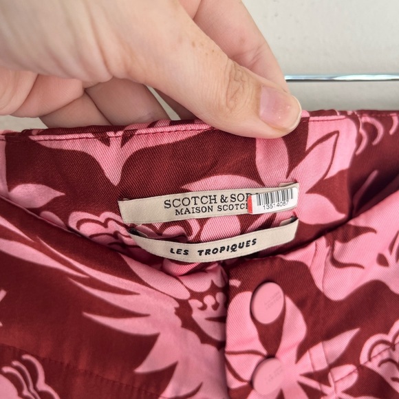 SCOTCH & SODA Red Printed Pants Size Small - Picture 8 of 13